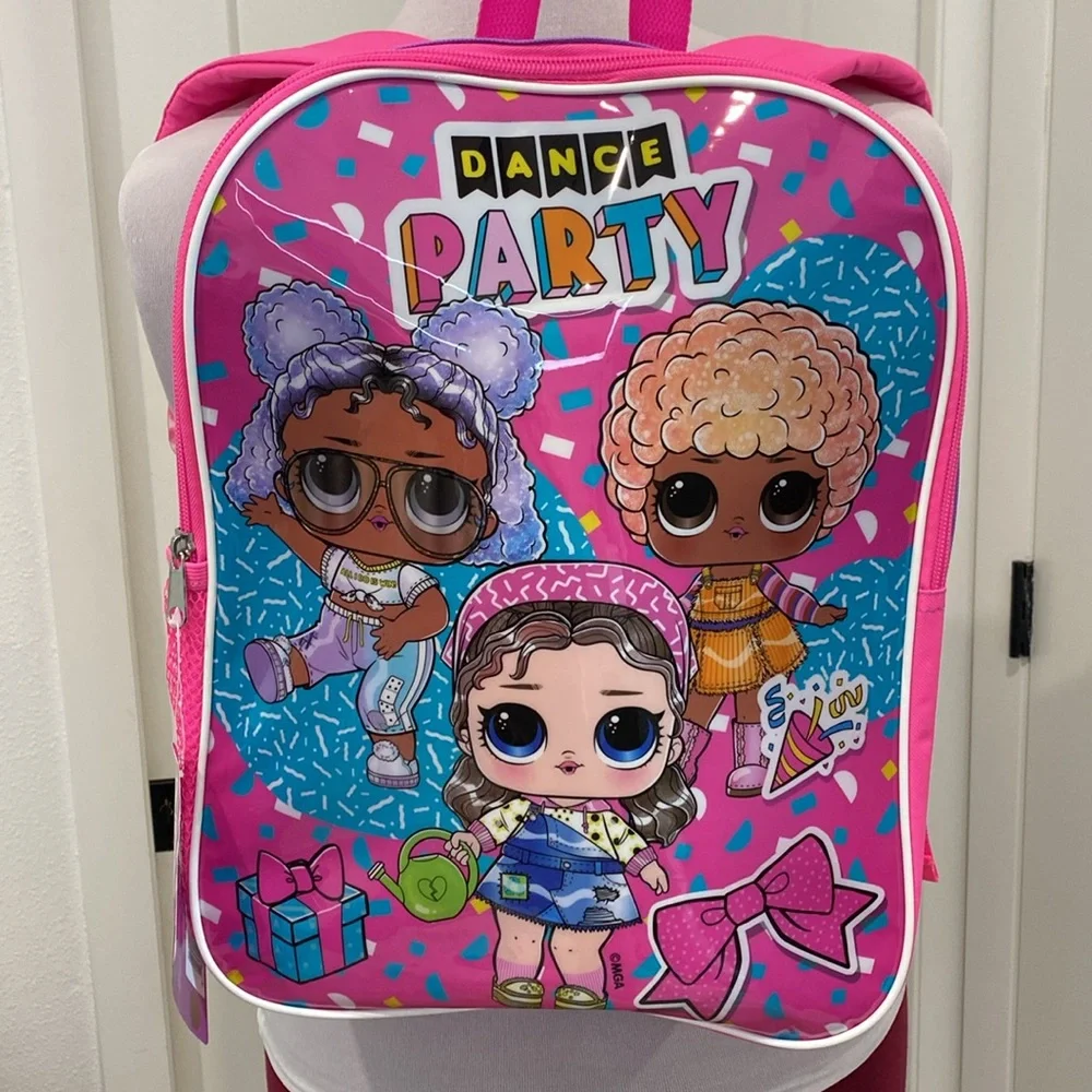 NWT LOL Surprise Dance Party Pink Girls 15” Backpack